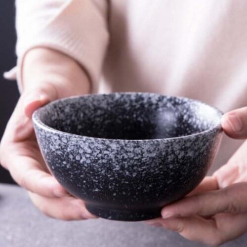 Ceramic rice bowl household rice bowl Underglaze color soup bowl dessert bowl breakfast bowl small bowl restaurant commercial ho