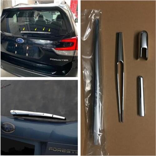 Yimaautotrims Rear Tail Window Glass Windscreen Wiper Protection Kit Cover Trim ABS Fit For Subaru Forester 2019 2020 2021