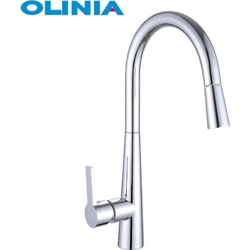 Olinia Stainless Steel Kitchen zinc Faucets kitchen mixer tap single handle faucet kichen ceramic spool faucet zinc OL82305C