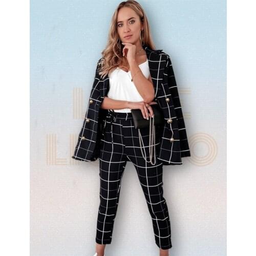 LOVE LICHAO Women's Office Trouser Suits