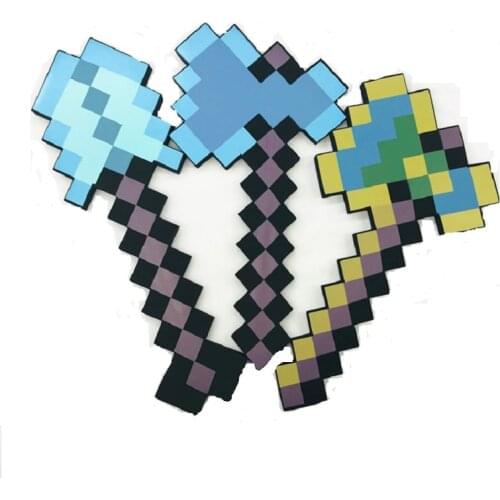 My world Design Blue Diamond Sword Soft EVA Foam Toy minecrafte steve Sword Kids Lovely Toys For Children game gift