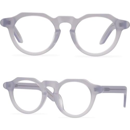 Irregular glasses polygon frame hipster decorative mirror acetate thick frame thick frame