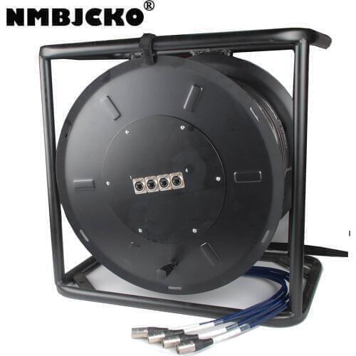 NMBJCKO CAT6 4pair stp network MULTI-Cable Shielded Ethernet RJ45 Digital Audio Cable 80M Reel Snake