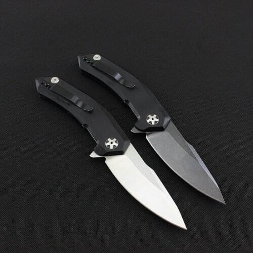 ZT Knife ZT0095 5CR13mov G10+Steel Handle Ball Bearing System EDC Pocket Folding Knife Camping Hunting Survival Tool Knives