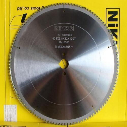 Promotion sale 1PC High quality 405*3.8*32*120Z tct saw blades for sawing thin iron core materials as color steel tile rock wool