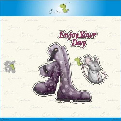 Wellington boots metal cutting dies 2021 new diy die molds Scrapbooking Paper Making die cuts crafts large die