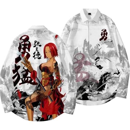 Mens Spring Print Turn-down-collar Shirts Fashion Long Sleeve Blouse Streetwear Loose Male Shirts Oversized 6XL