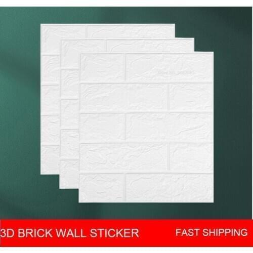 Self adhesive Wallpaper Peel and Stick 3D Wall Panel Living Room Brick Stickers Bedroom Kids Room Brick Papers Home Decor