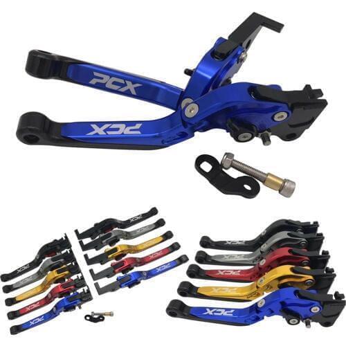 SEMSPEED LOGO PCX with Parking Function Foldable Levers For Honda PCX150 PCX125 Folding Extendable Motorcycle Brake Clutch Lever