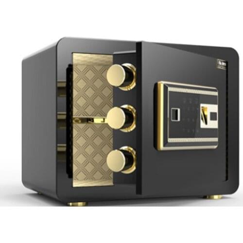 Safe Home Office Small In-Wall 30cm High Fingerprint Password Safe Deposit Box With Lock