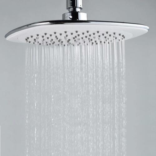 High quality bathroom 8 inch square ABS plastic rainfall shower head chrome top shower sprayer Shower accessories