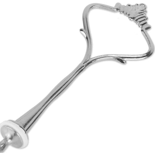 10 Set of 3 Tier Three Layers Cake Plate Stand Holder Crown Metal Rod Fitting Hardware Rod Plate Holder Silver -20