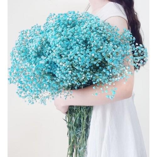 100g Artificial Flowers Dried Babysbreath Flower, Cute Pink Room Bedroom Balcony Gazebos Home Wedding Easter Decor Accessories