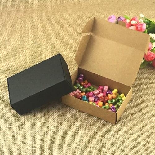 100pcs/lot Blank Paper Kraft Gift/ Jewelry /accessory Packing Box DIY Candy/Wedding/Party/Crafts/Gifts Storage Boxes