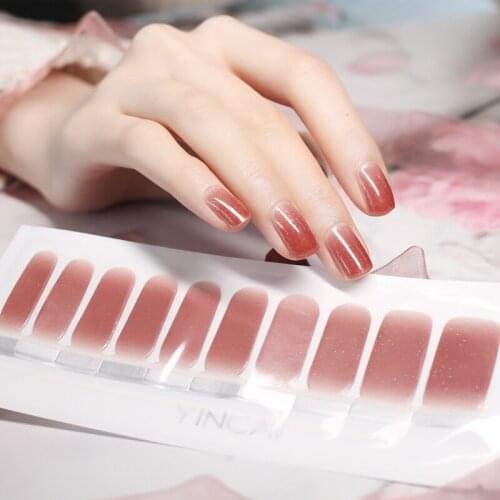 Blood Maltose Shining Mix Clolor 20pcs Nail sticker Waterproof Non-toxic Nail Transfer Stickers Manicure Nail Art Decoration