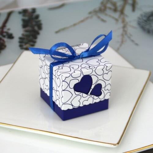 5pcs Love Heart Laser Cut Hollow Gift Candy Dragee Boxes Wedding Party Favor Cake Gifts Bags Birthday Party Communion Decor