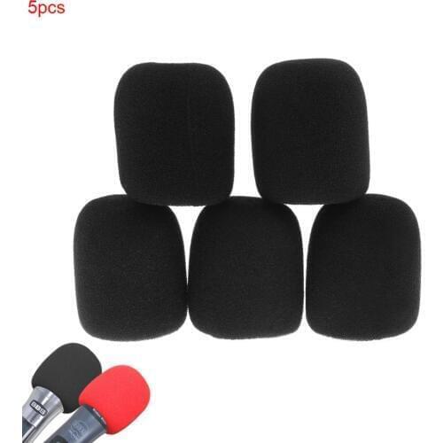 5pcs! Universal Thickened Washable and Breathable Microphone Accessories Foam Cover Handheld Microphone Cover