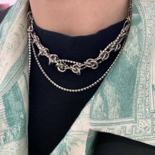 Knot Necklace Female Hip Hop Europe and America Cold Wind clavicle Chain Design Sense Simple chocker Necklace