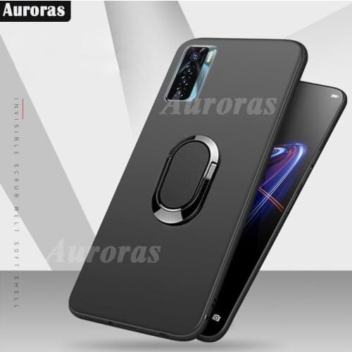 Auroras For Tecno Camon 17 P Case Ultra Thin Back Matte With Magnetic Attraction Ring Cover For Tecno Camon 17 Pro Soft Case