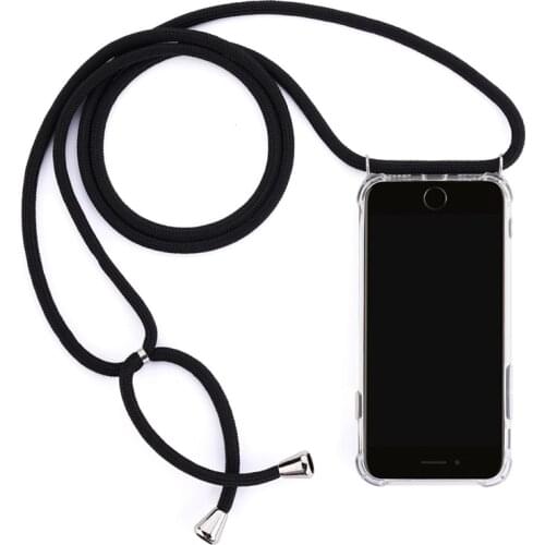 Strap Cord Chain Phone Case for Samsung J6 J7 Plus Max J8 J5 J727 Tape Necklace Lanyard Mobile Carry Cover Case to Hang Cover