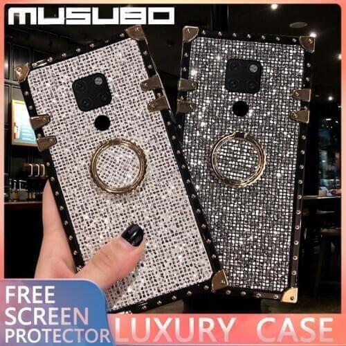 MUSUBO Glitter Diamond Phone Case For Honor 20 Pro 10i 10 8X Shockproof Coque For Huawei P40 Pro P30 P20 lite Girl Cover Funda