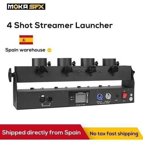 4 Shot Electric Confetti Streamer Machine Dmx Wedding Shooter Confetti Launcher Cannon Equipment For Weeding Party