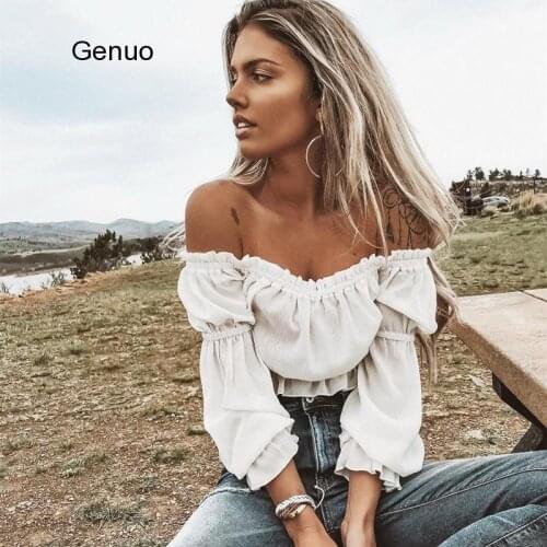 Genuo Off Shoulder Blouses