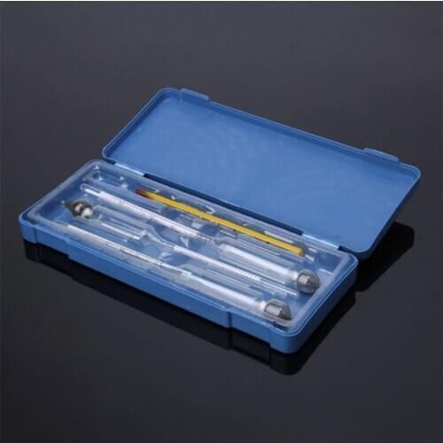 Hydrometer Hydrometer Tester Vintage measuring bottle plastic box Set Tools Alcoholmeter Alcohol Meter Wine Concentration Meter