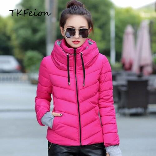 Women Winter Hooded Jacket Warm Cotton Padded Parka 2019 New Arrived Autumn Spring Ladies Slim Jacket Fashion Female Cotton Coat