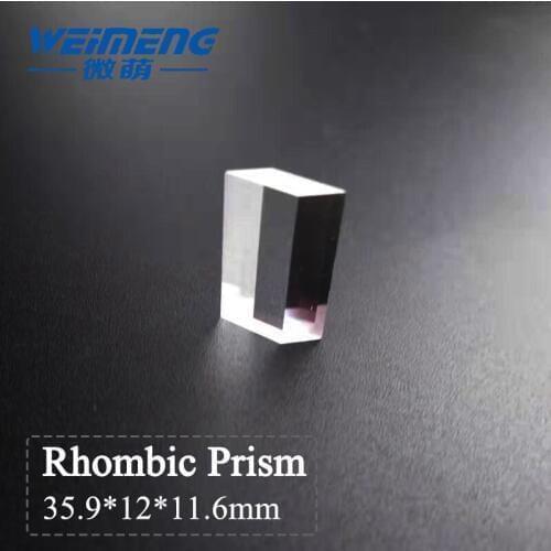 Weimeng rhombic prism laser lens 35.9*12*11.6mm 400-700nmAR H-K9L optical glass material for laser cutting welding marking machine