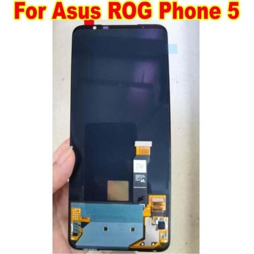 Best Working Amoled LCD Display Glass Sensor For Asus ROG Phone 5 I005DA 10 Point Touch Screen Digitizer Assembly Phone Pantalla