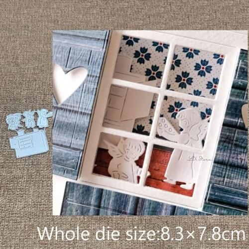 XLDesign Craft Metal stencil mold Cutting Dies Angel children decoration scrapbook die cuts Album Paper Card Craft Embossing