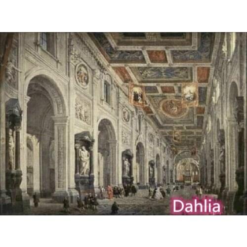 Rome City Building Scenery Cross Stitch Kits Top Quality Embroidery Needlework DIY 14CT Unprinted Decor Handmade