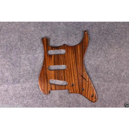 Electric guitar pickguard ST Strat style SSS Nice Wood Scratch Plate Hand made With Clear Coat finish