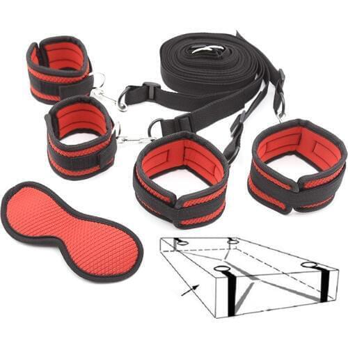 Bondage Game sex handcuffs for sex fetish mask Erotic Accessories Set sex products for couple Bdsm erotic mask for couples