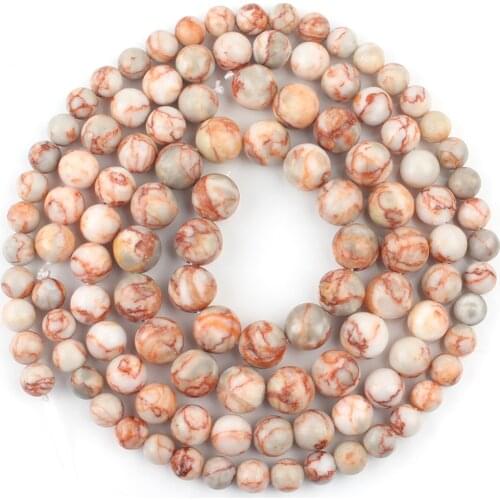 Natural Red Lace Rhodonite Stone Beads Loose Spacer Beads For Jewelry Making DIY Woman Bracelets Earings 15"Inch 4 6 8 10 12 mm