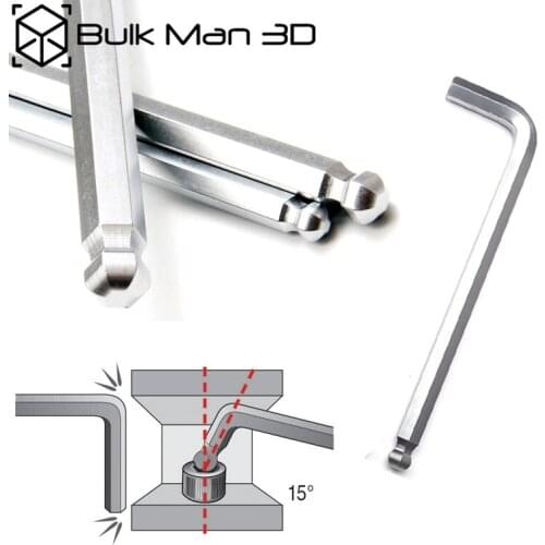 Wholesale 50pcs/Lot 1.5mm/2mm/2.5mm/3mm/4mm Nickel Plated Hexagon Allen Key Wrench Ball End Spanner Allen key hand tools