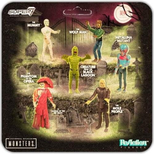 Super7 Universal Monsters Black Lagoon The Wolf Man Movies and Tv Hang Card Toy Action Figures Toys for Children Gift