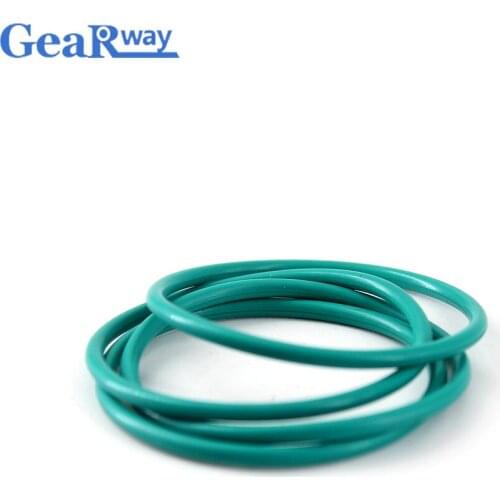 Gearway Green FKM O Ring Seal 2mm thickness O Ring Sealing Gasket 61/62/63/64/80/81/82mm OD 70SH Hardness O Ring Seal Washer