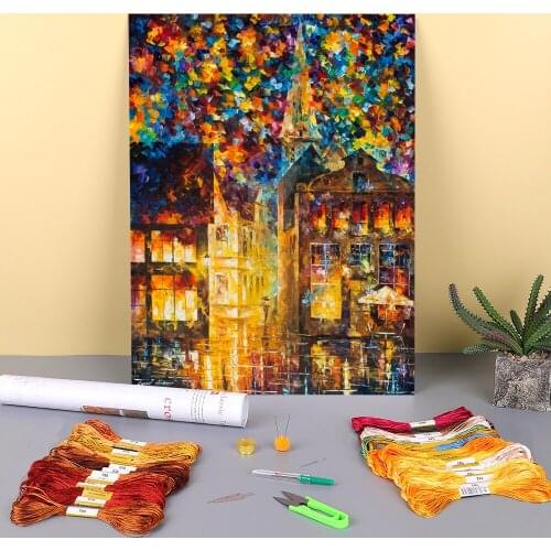 Secrets And Intrigue Printed Water-Soluble Canvas 11CT Cross Stitch Embroidery Full Kit DMC Threads Sewing Craft Sales