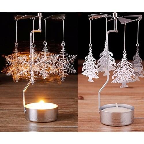 FENGRISE Metal Go-round Candlestick Merry Christmas Ornaments Christmas Decoration For Home Table 2020 Noel Natal Cristmas Gift