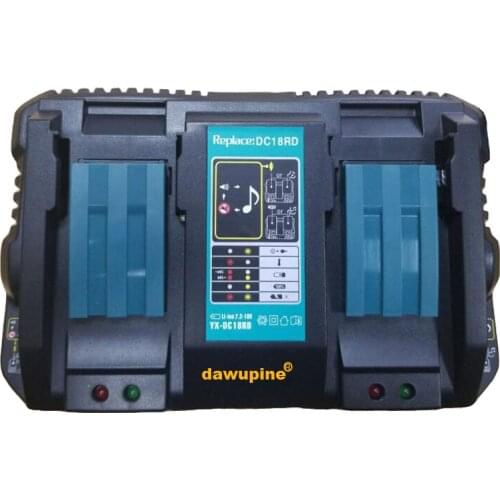 Double Li-ion Battery Charger 4A Charging Current for Makita 14.4V 18V BL1830 Bl1430 DC18RC DC18RA Power tool