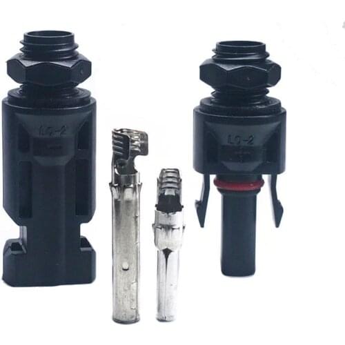 1 Pair SP 1 Pin 12MM Solar Panel Harness Waterproof Connectors Socket Male And Female Plug Solar System Photovoltaic