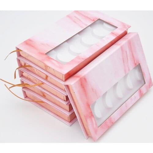 10pcs/pack Wholesale 5pairs of 3d mink lash boxes packaging eyelash box custom private logo faux cils fake strip empty case bulk