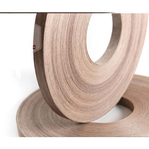 100meters/roller Width:20mm Thickness:0.5mm Natural Black Walnut Skin Edge Banding Solid Wood Edge Banding