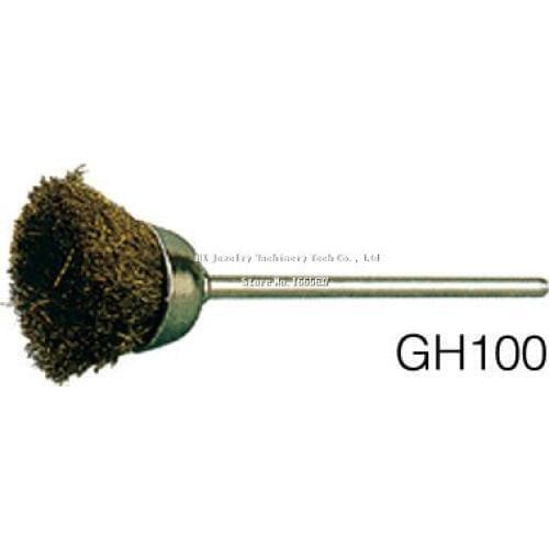 100pcs/box Jewelry Polishing Brush Brass Wire Cup Brush with 2.35mm shank, metal Polishing Brush