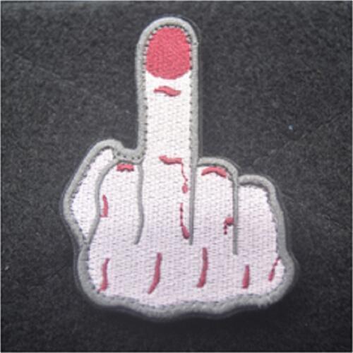 3D Embroidery Magic Stickers Middle Finger Patch Armband Templar The Teutonic Knights Embroidery Armband Cloth Patch Badges