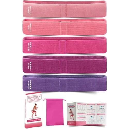 Yoga Accessories Crochet Resistance Bands Portable Fitness Equipment Exercise Bands Expander for Bodybuilding at Home Workout