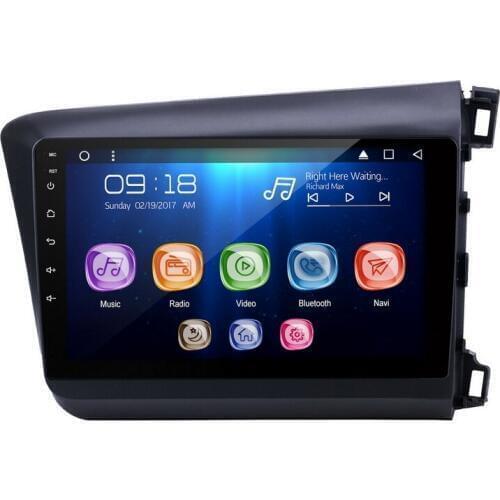 Allways 10.1" IPS Screen Android 9.0 Octa-core Ram 2GB Rom 32GB Car Multimedia for Honda Civic (RHD) 2012-2014 Full touch screen