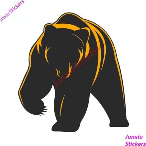 The Bear Car Stickers Repair Vinyl Decal for Bumper Window Camper Motorcycle Sunscreen Scratch-Proof Exterior Decor PVC13x12cm